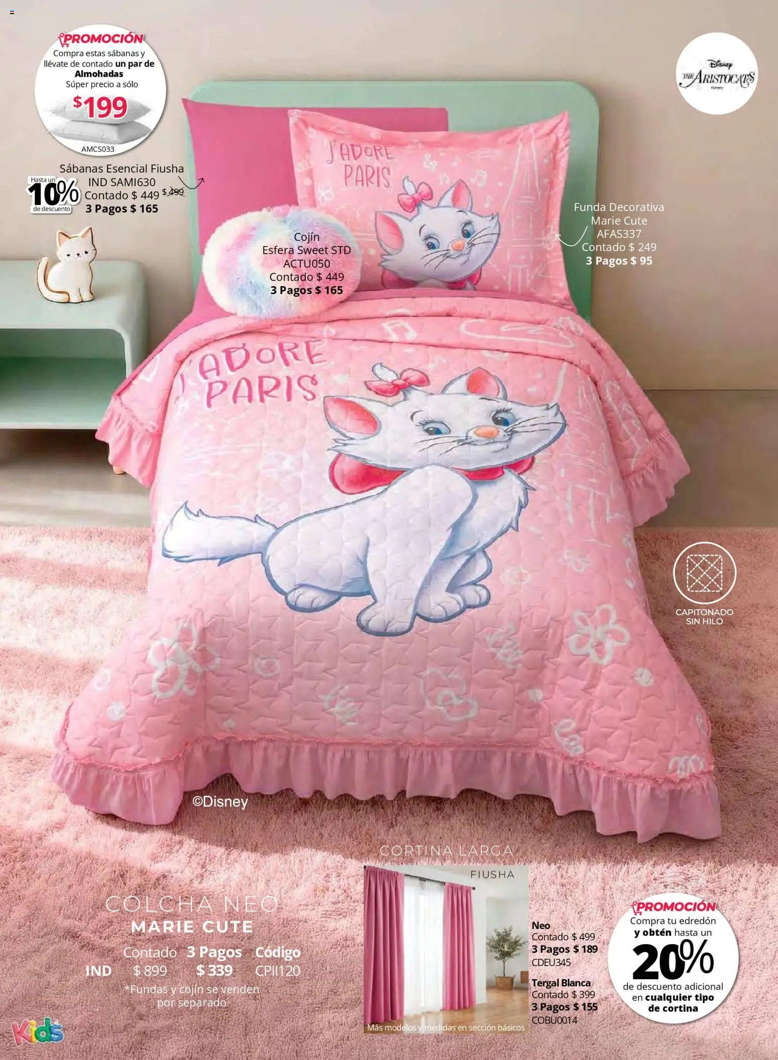 Colchas Concord catálogo Kids