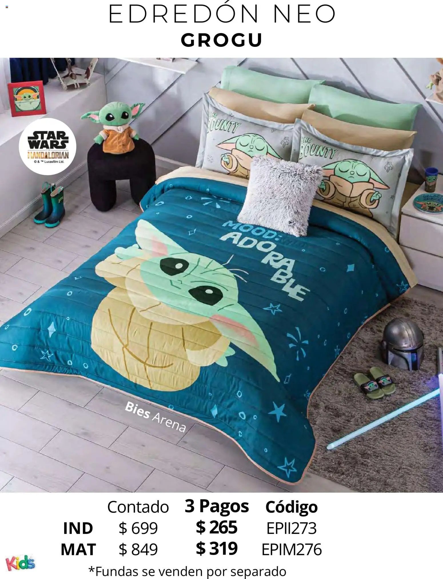 Colchas Concord catálogo Kids