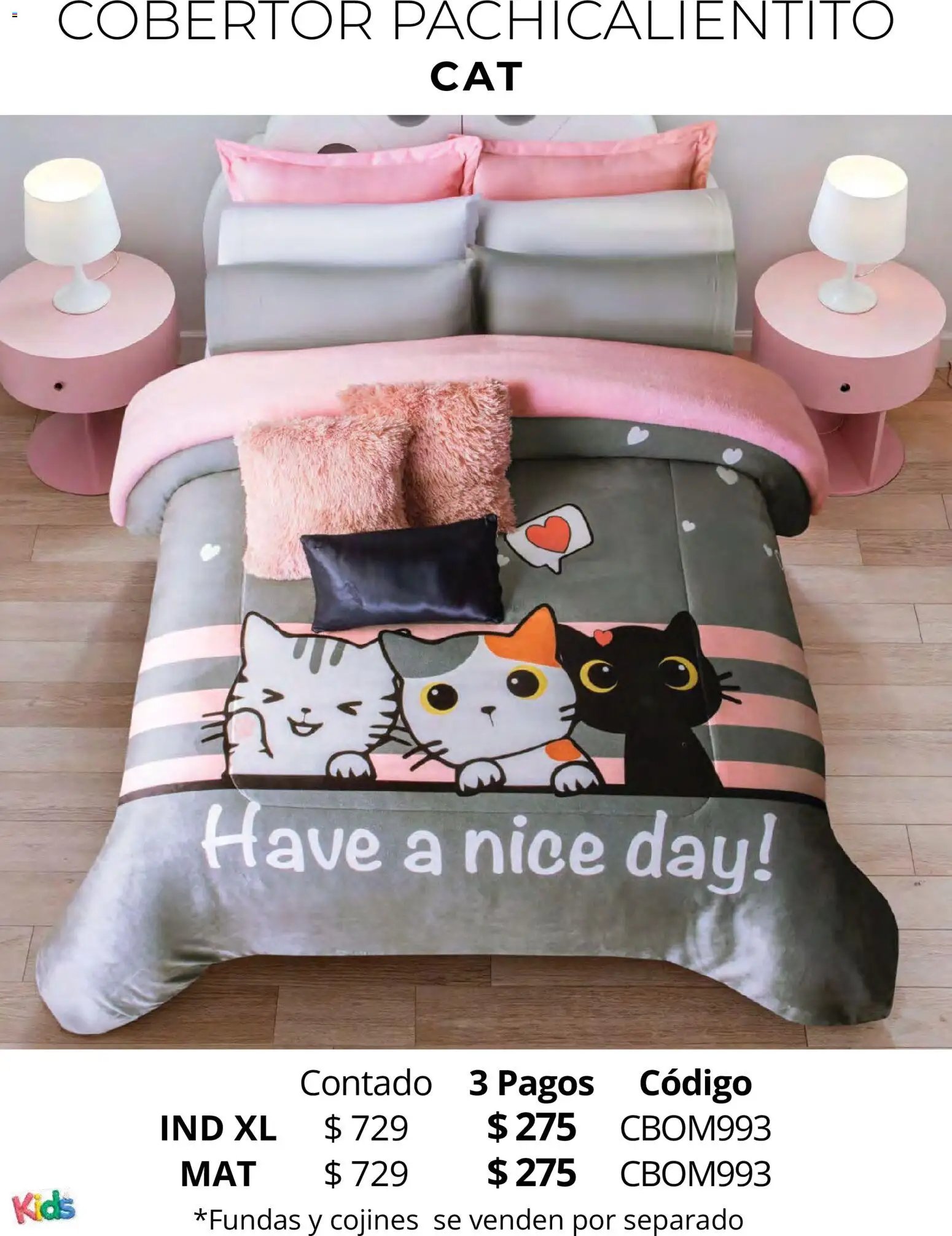 Colchas Concord catálogo Kids