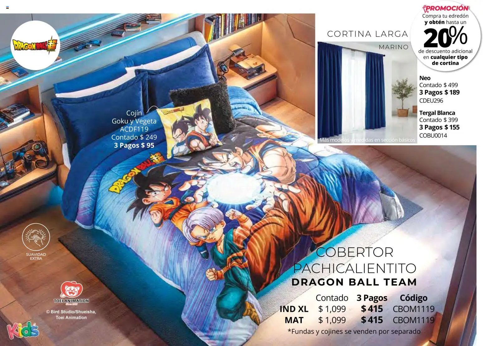 Colchas Concord catálogo Kids