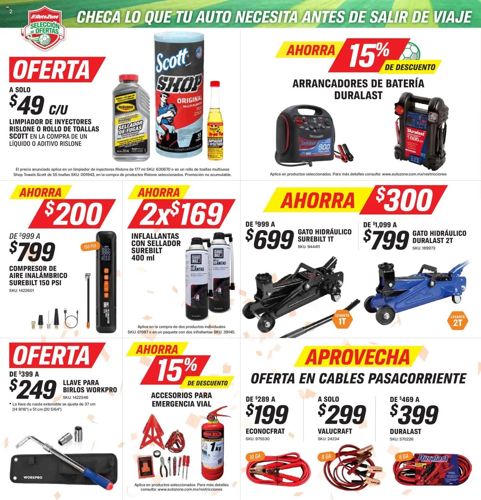 AutoZone catálogo