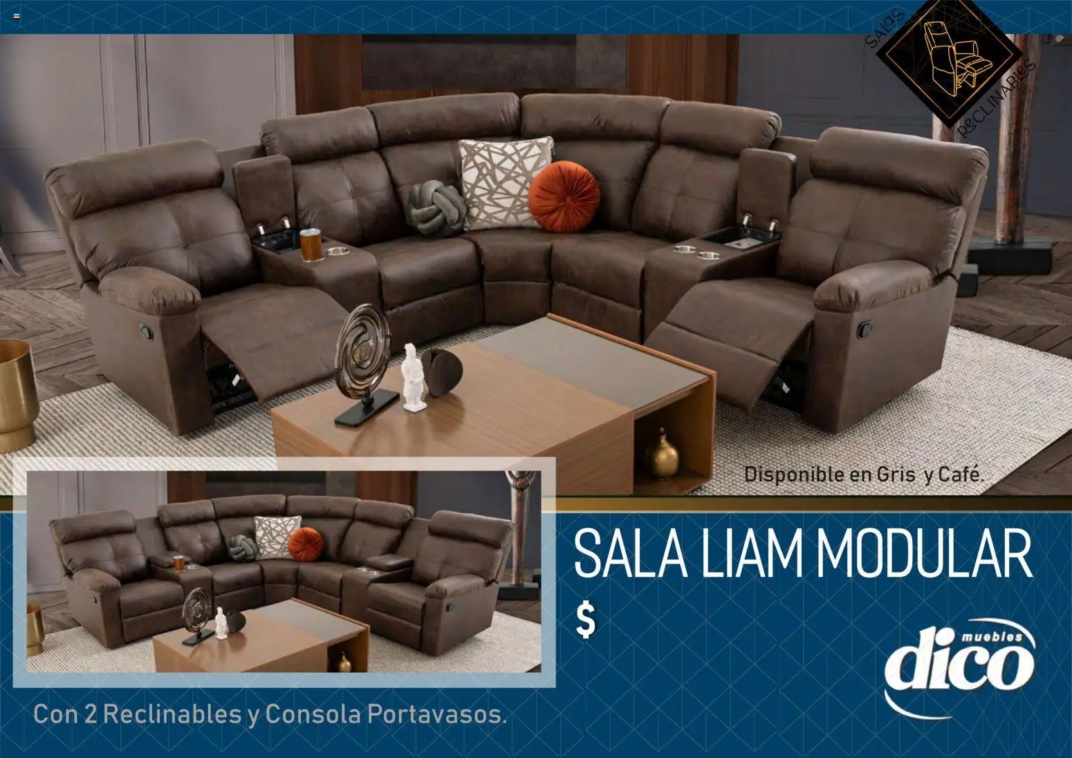 Muebles Dico catálogo Salas reclinables 