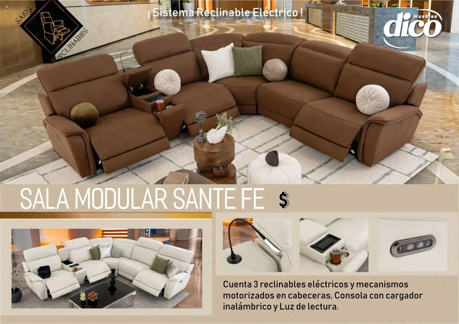 Muebles Dico catálogo Salas reclinables 