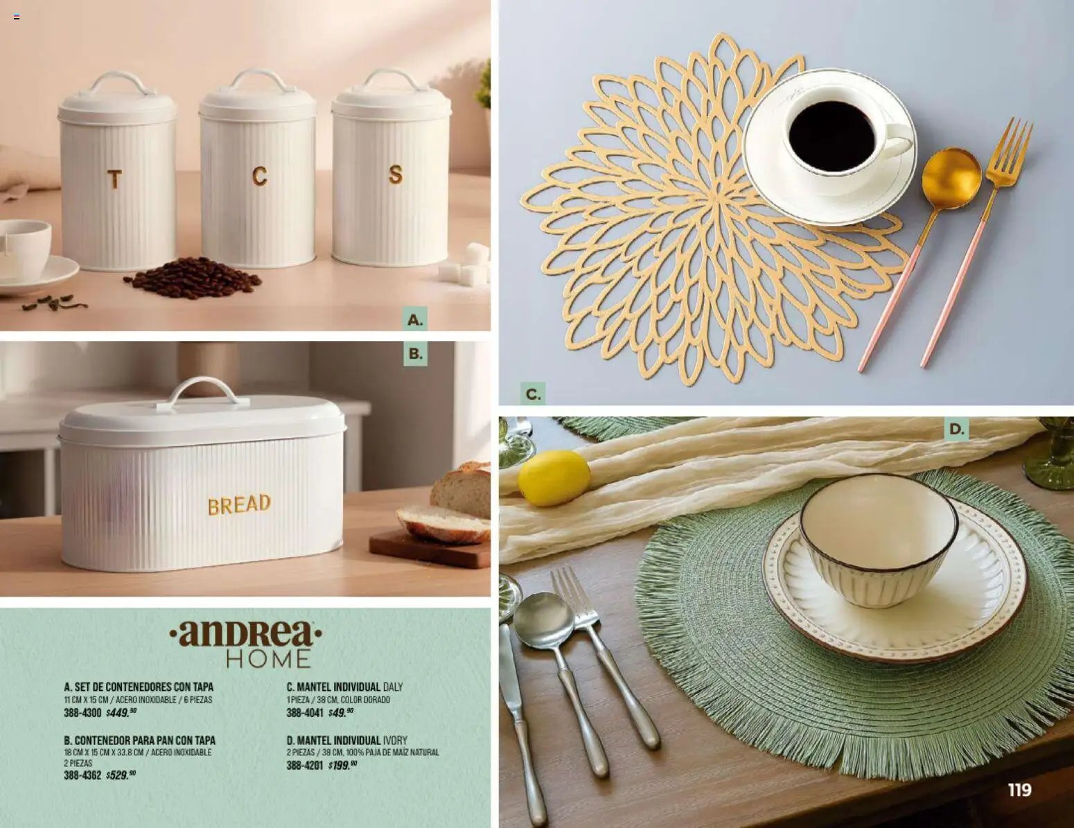 Andrea catálogo Home