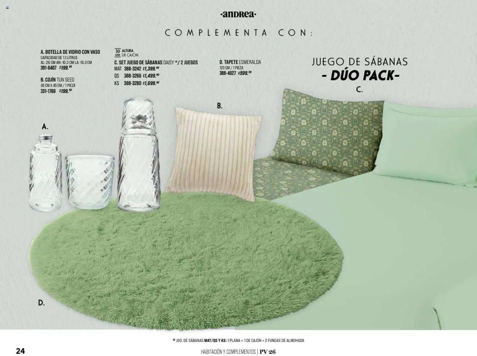 Andrea catálogo Home