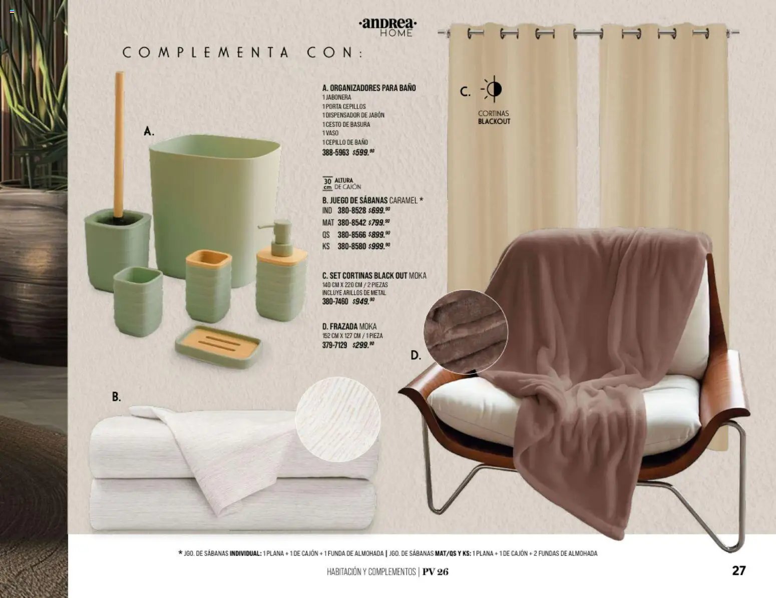 Andrea catálogo Home