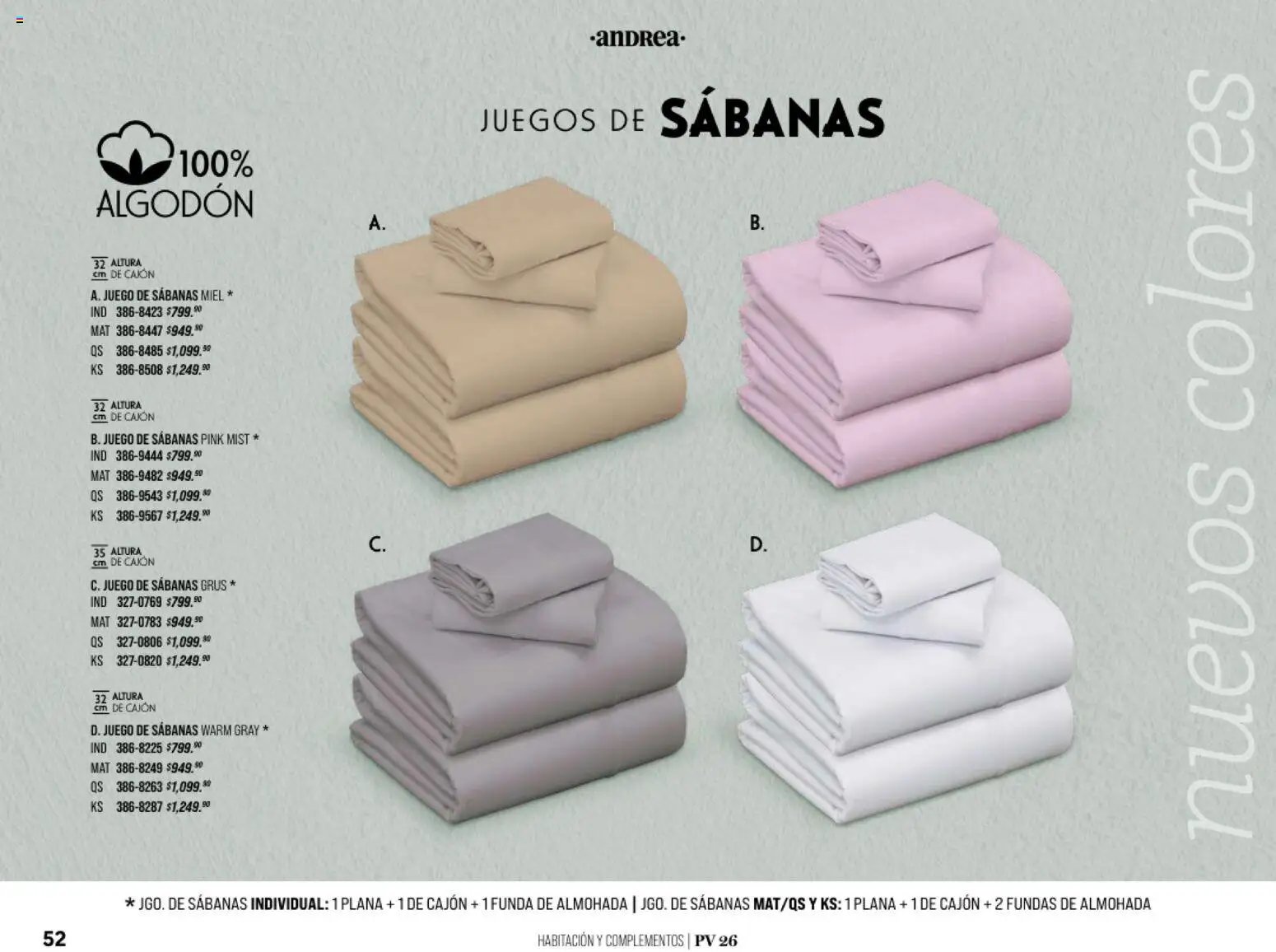 Andrea catálogo Home