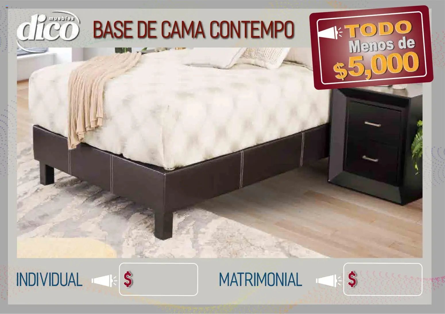 Muebles Dico catálogo Todo menos de 5000 Pacifico