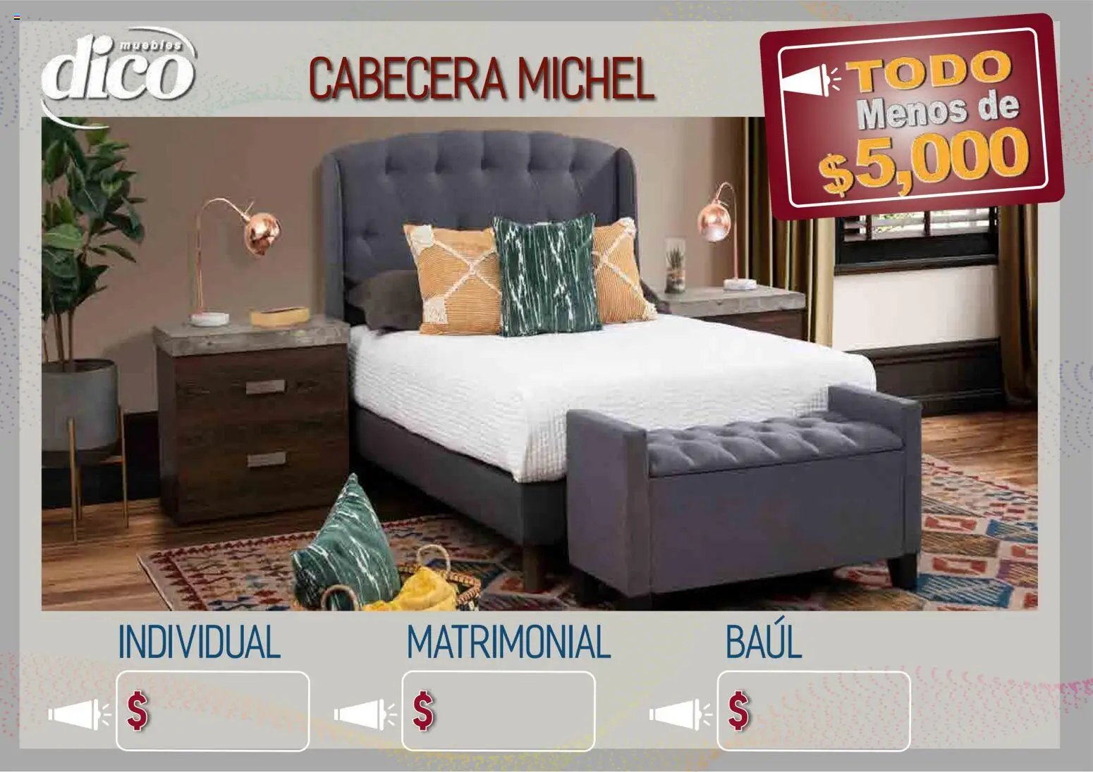 Muebles Dico catálogo Todo menos de 5000 Pacifico