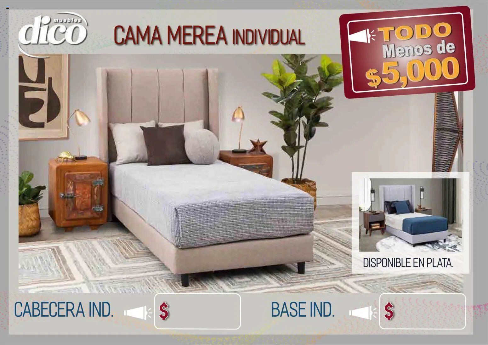 Muebles Dico catálogo Todo menos de 5000 Pacifico