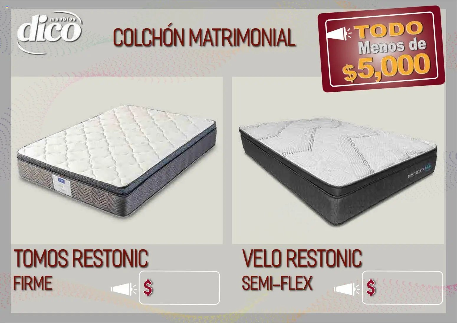 Muebles Dico catálogo Todo menos de 5000 Pacifico