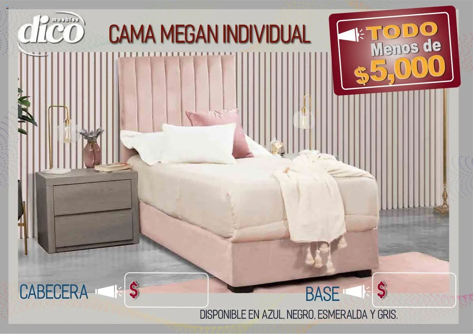 Muebles Dico catálogo Todo menos de 5000 Pacifico