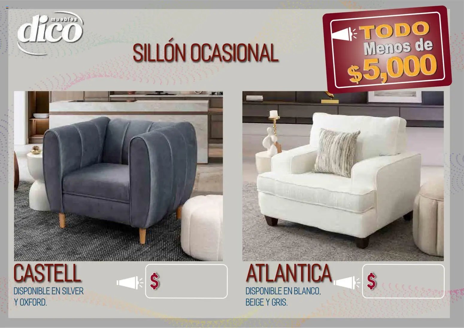 Muebles Dico catálogo Todo menos de 5000 Pacifico
