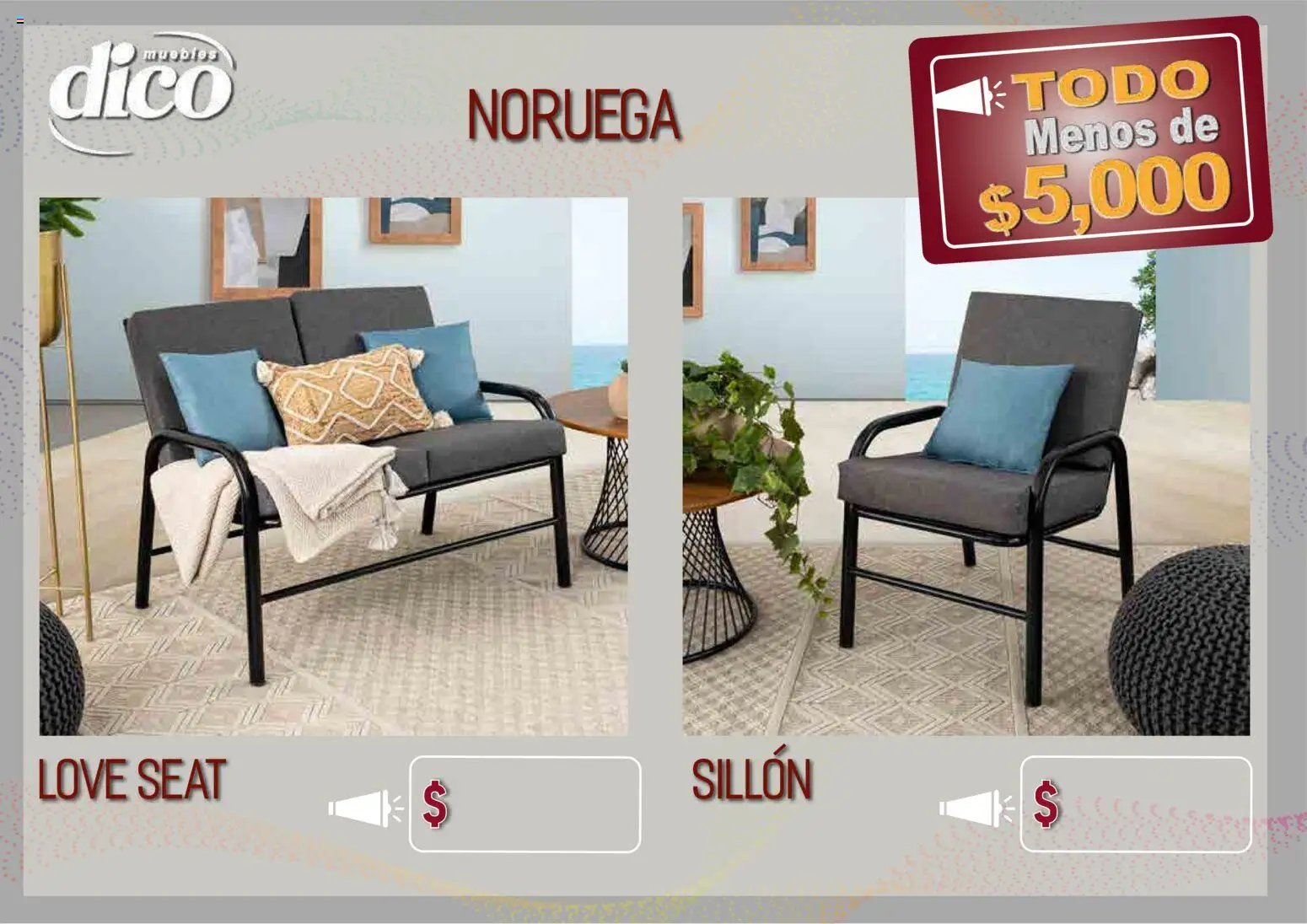 Muebles Dico catálogo Todo menos de 5000 Pacifico