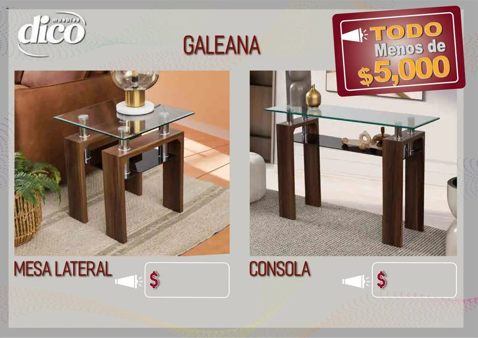 Muebles Dico catálogo Todo menos de 5000 Pacifico