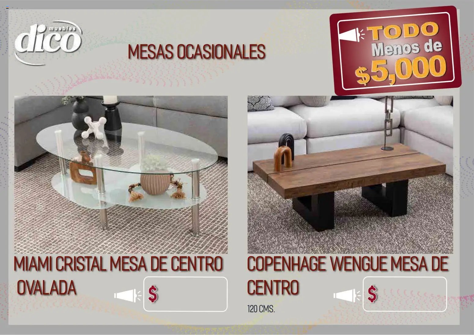 Muebles Dico catálogo Todo menos de 5000 Pacifico