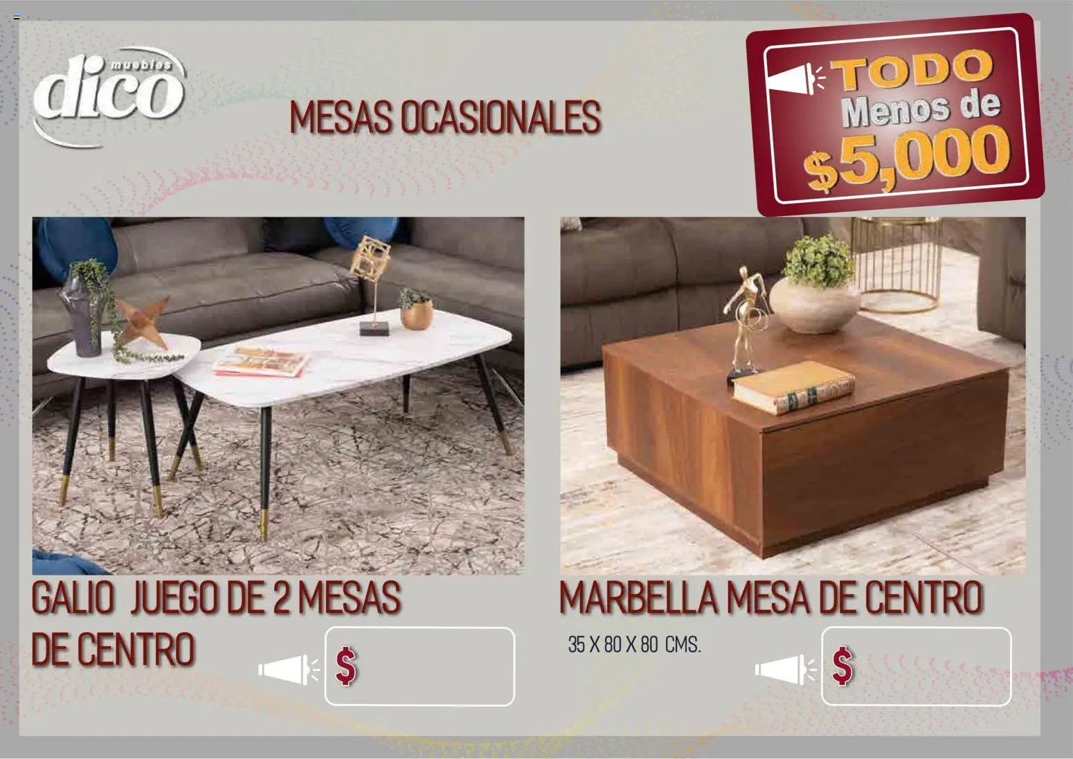Muebles Dico catálogo Todo menos de 5000 Pacifico
