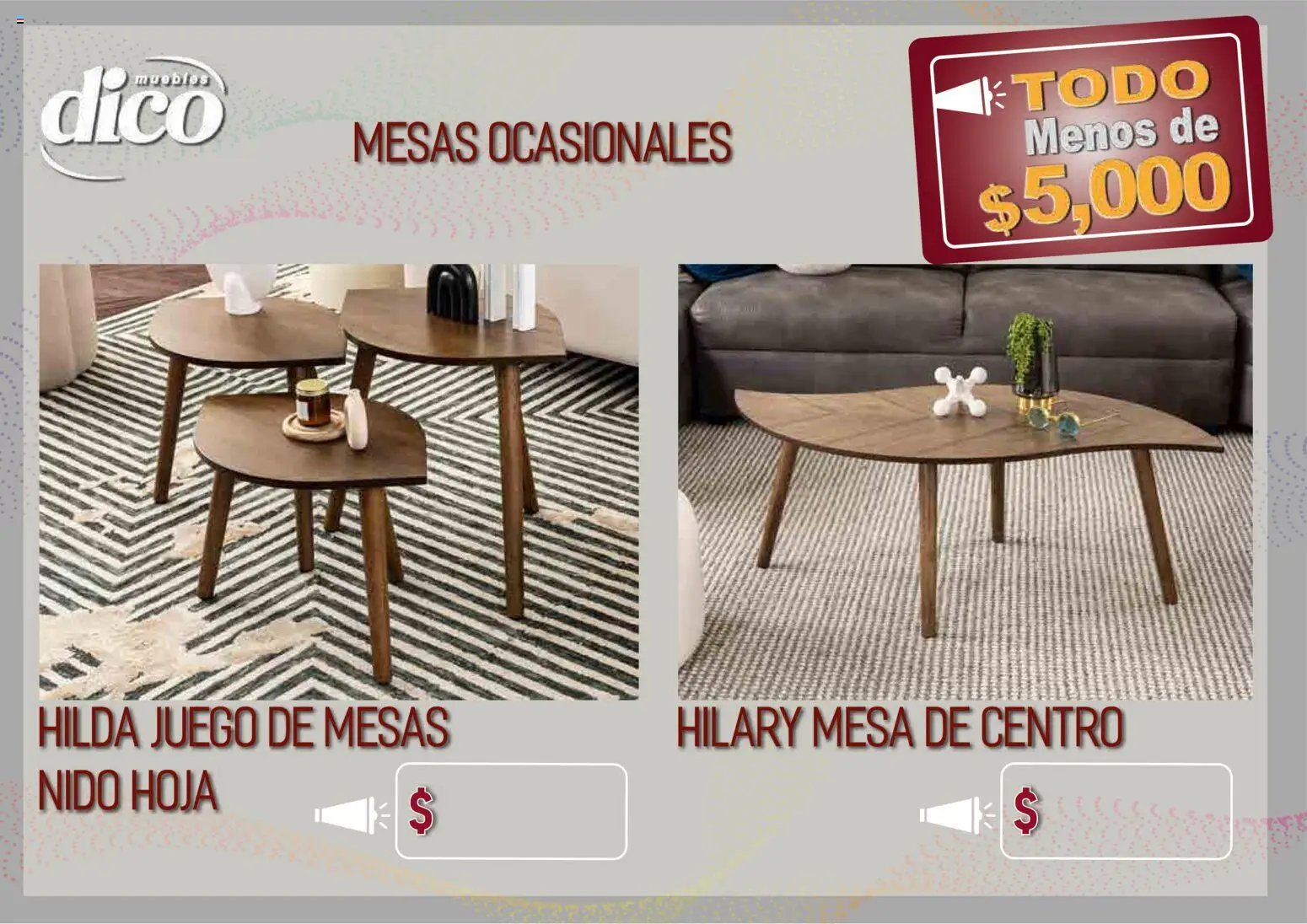 Muebles Dico catálogo Todo menos de 5000 Pacifico