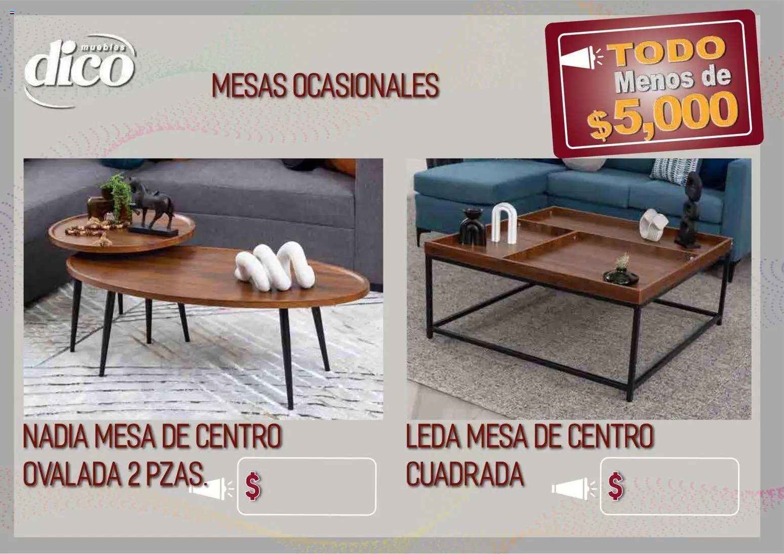 Muebles Dico catálogo Todo menos de 5000 Pacifico