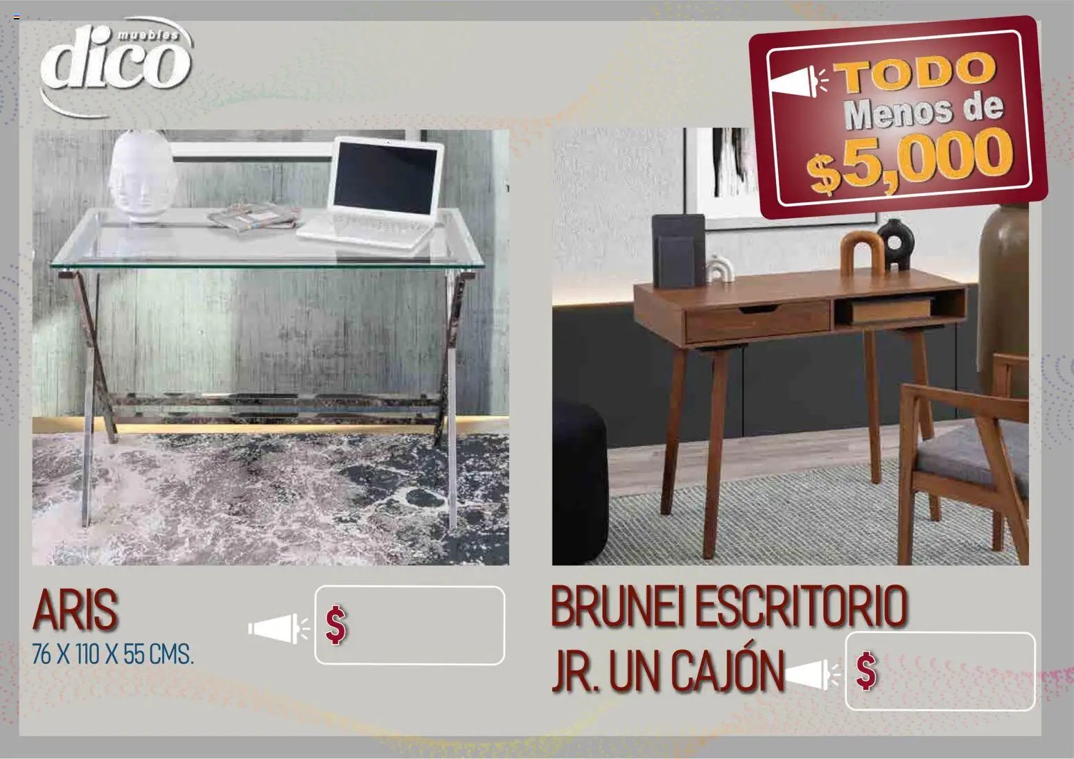 Muebles Dico catálogo Todo menos de 5000 Pacifico