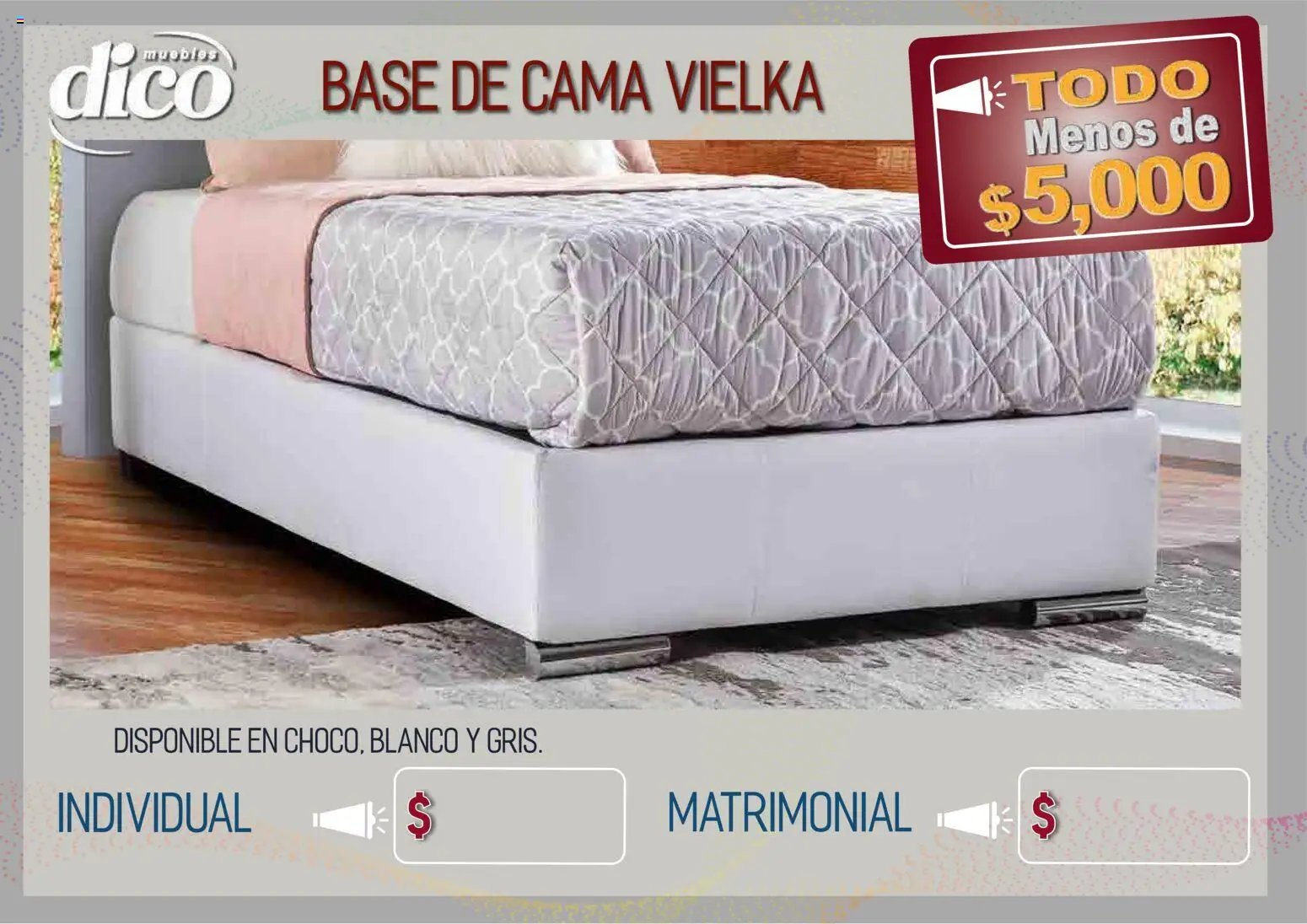Muebles Dico catálogo Todo menos de 5000 Pacifico