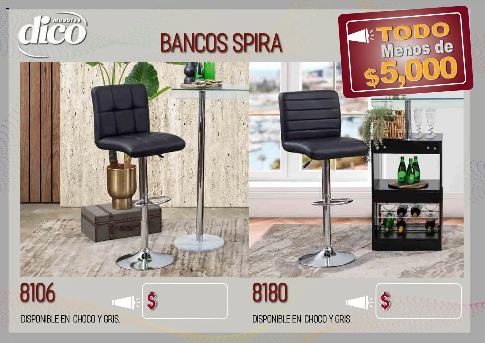 Muebles Dico catálogo Todo menos de 5000 Pacifico