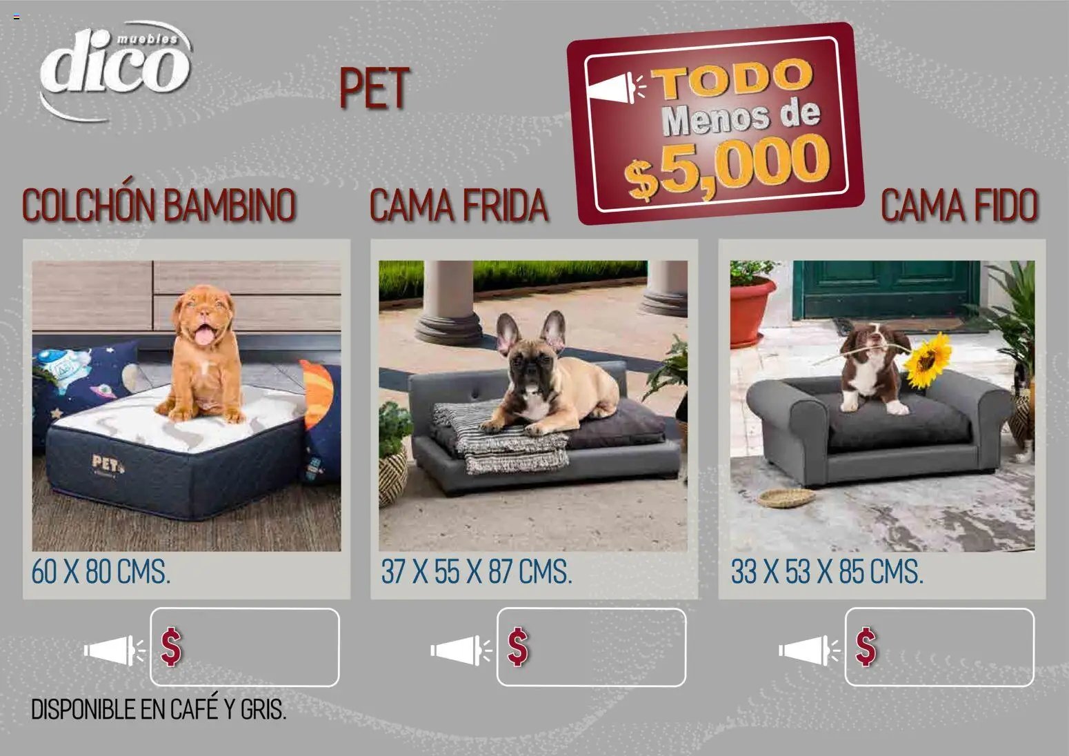 Muebles Dico catálogo Todo menos de 5000 Pacifico