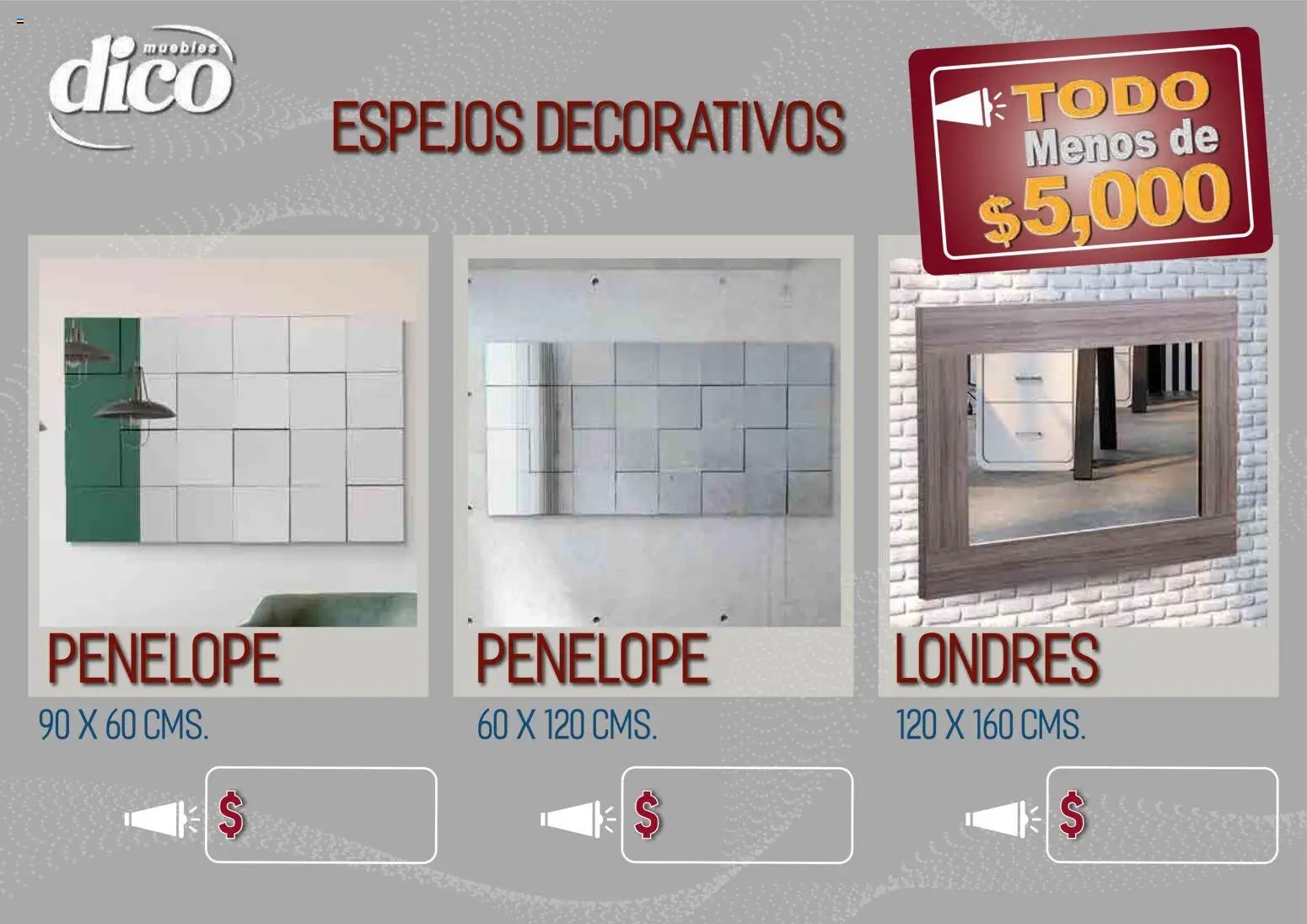 Muebles Dico catálogo Todo menos de 5000 Pacifico