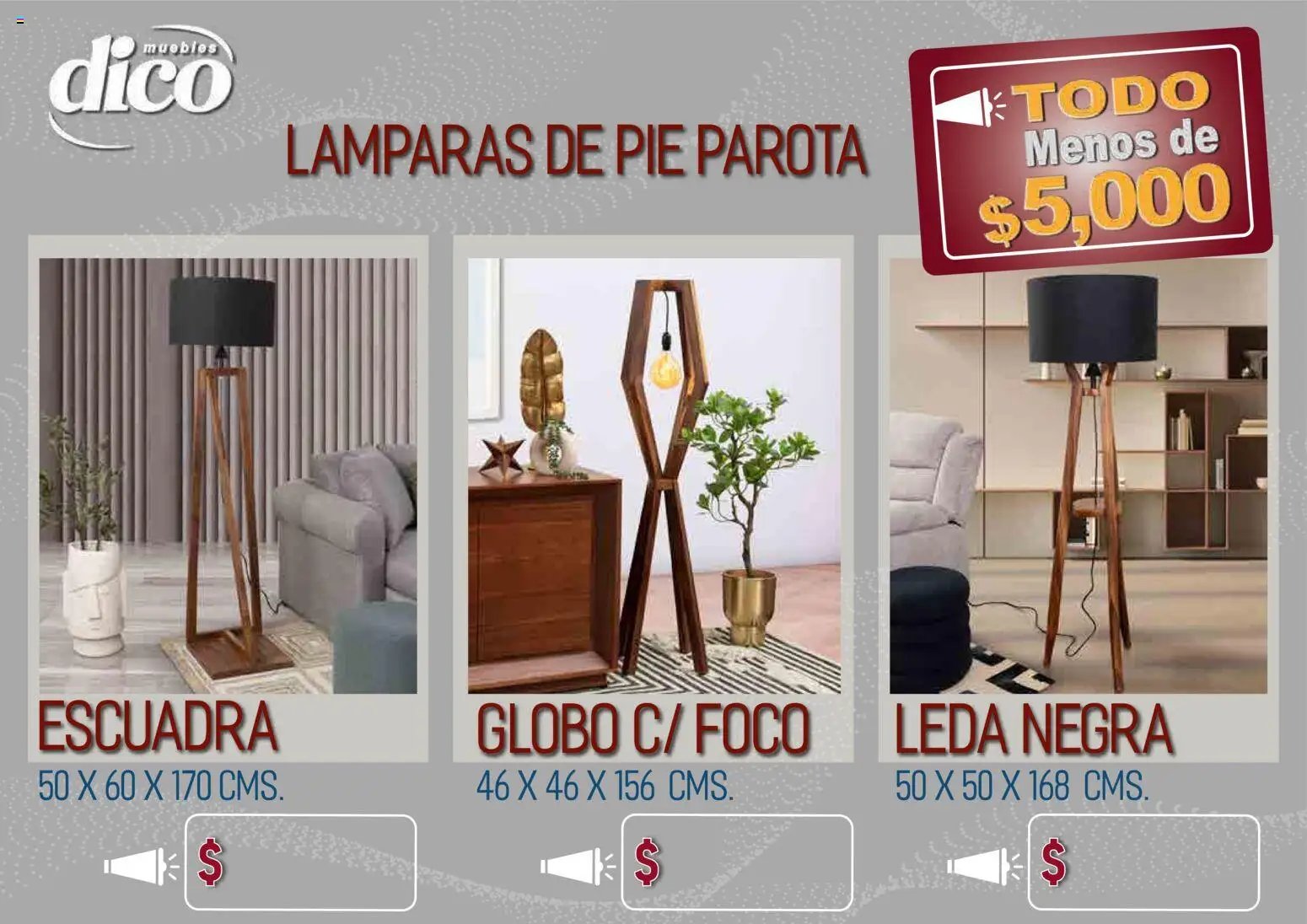 Muebles Dico catálogo Todo menos de 5000 Pacifico