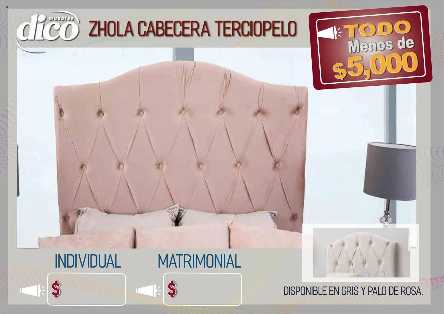 Muebles Dico catálogo Todo menos de 5000 Pacifico