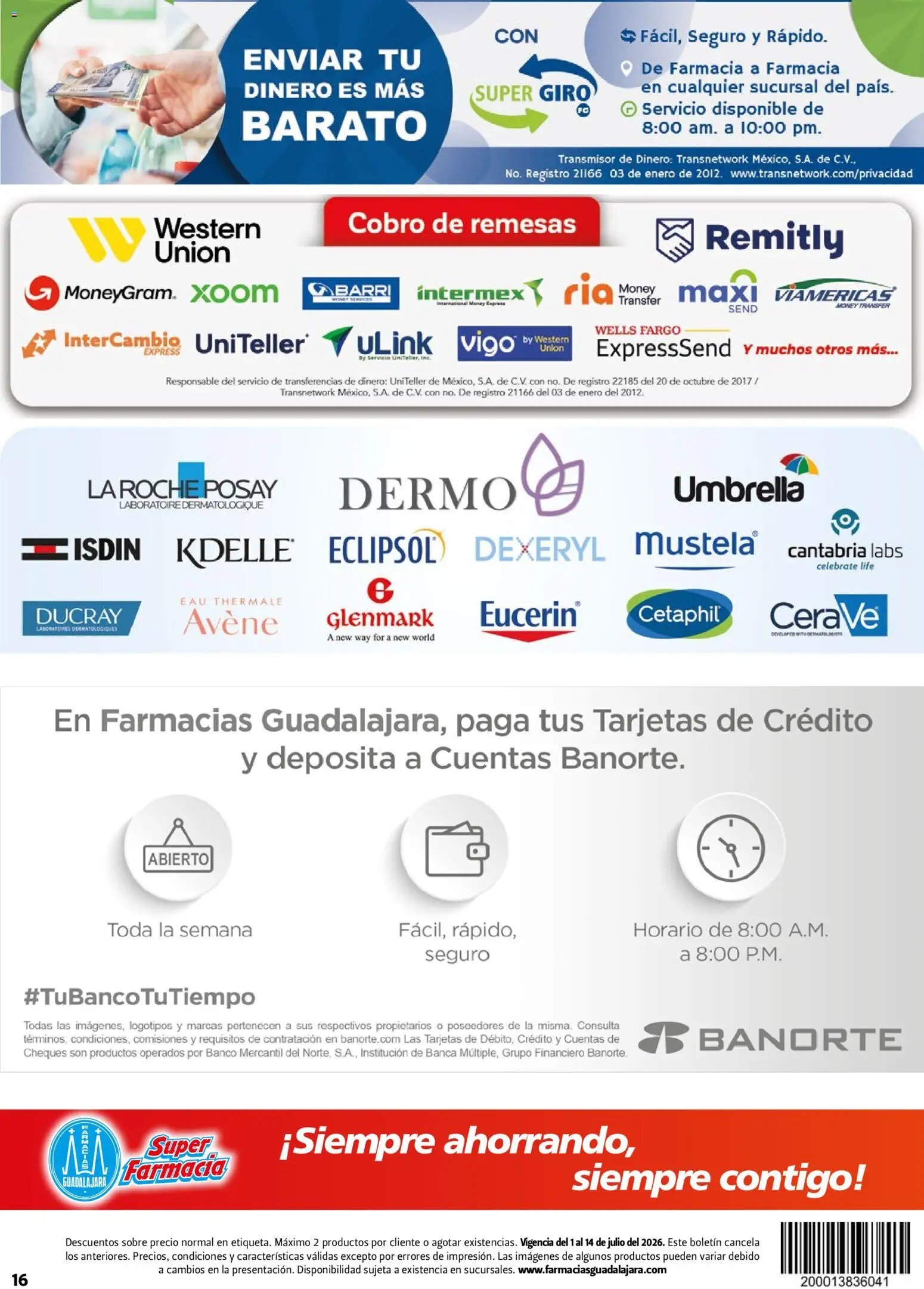 Farmacia Guadalajara catálogo
