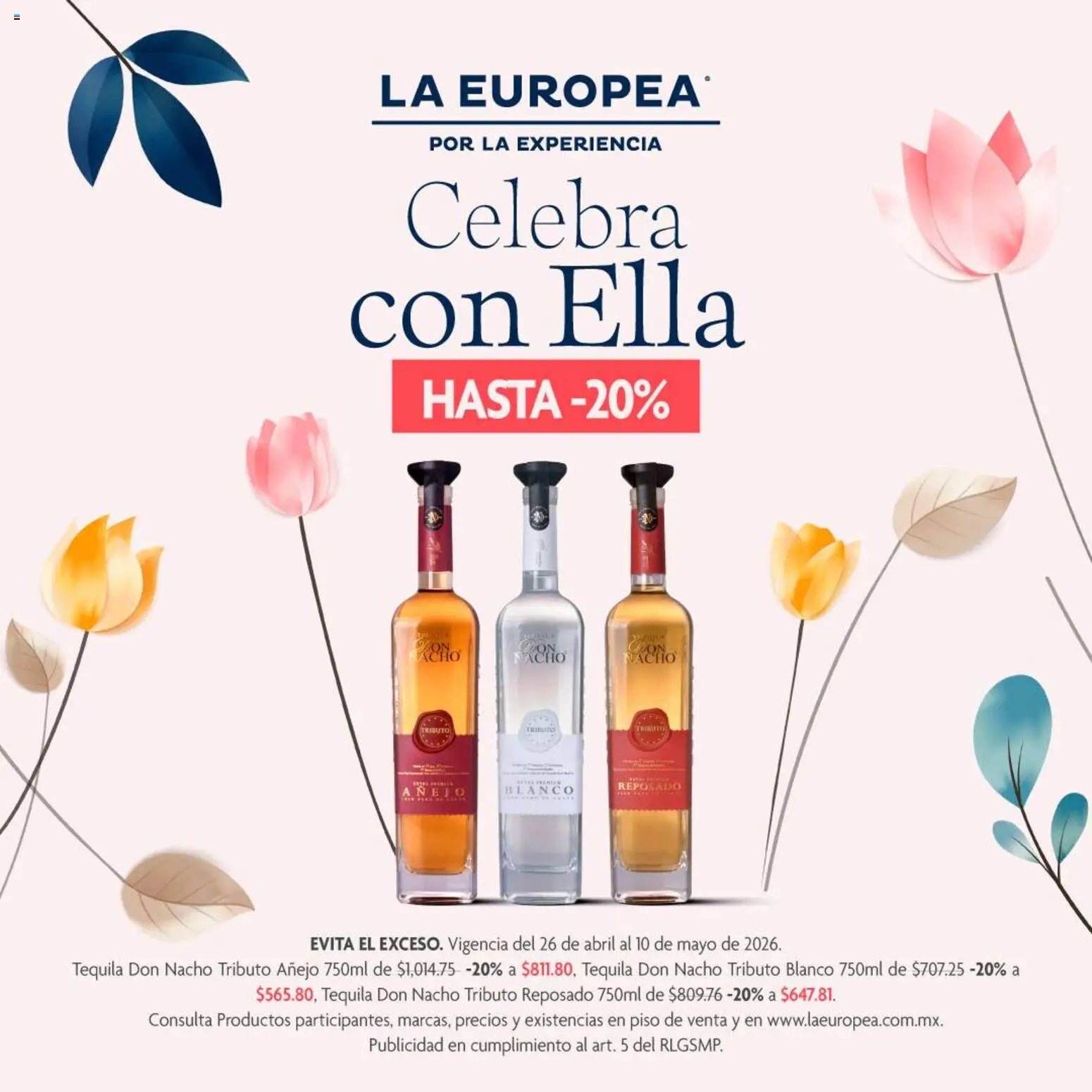 La Europea catálogo Celebra con ella