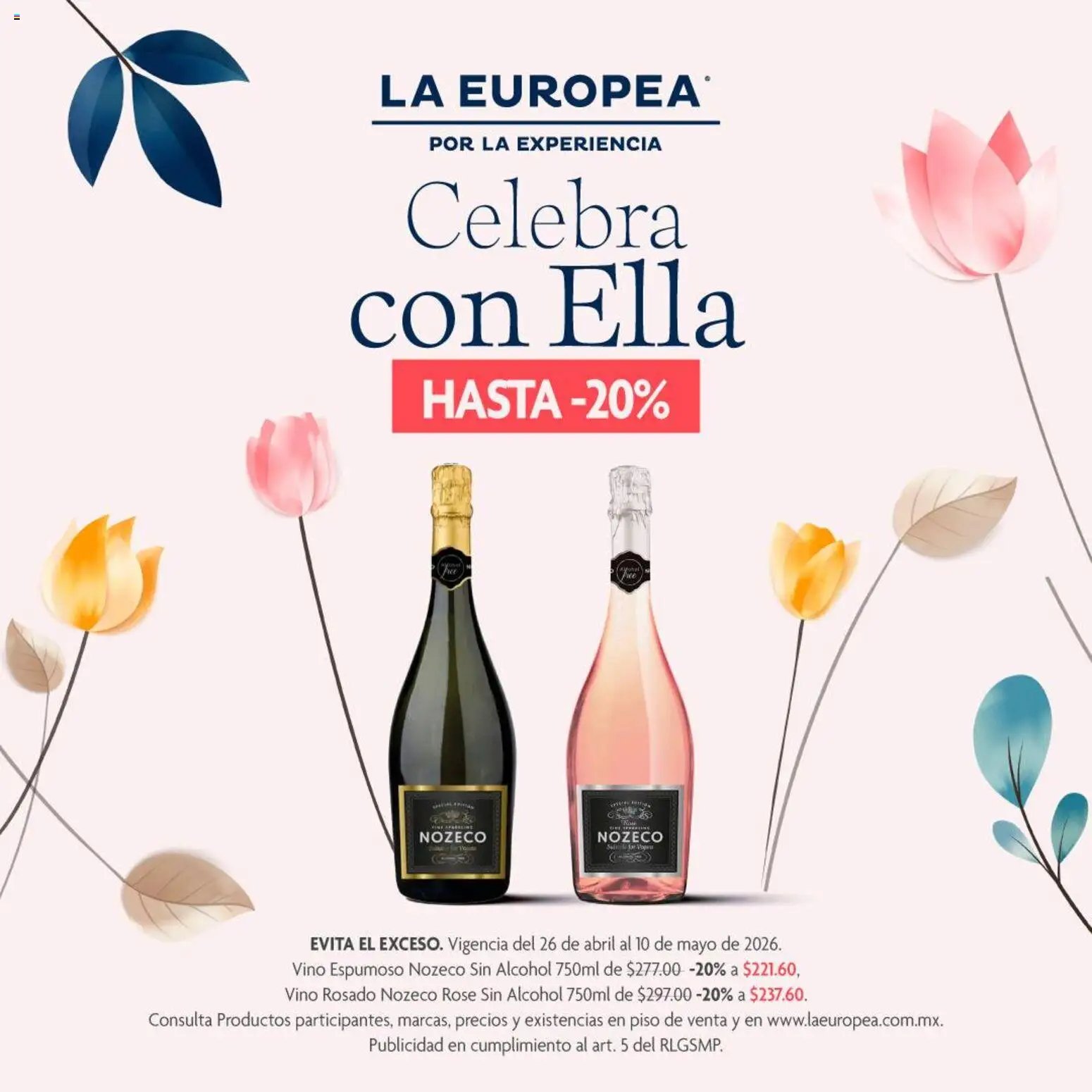 La Europea catálogo Celebra con ella