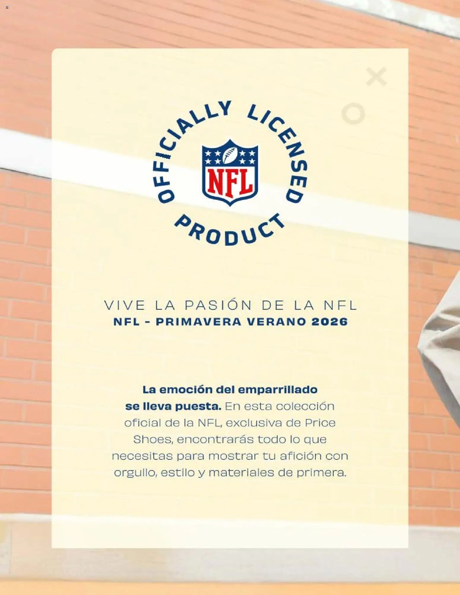 Price Shoes catálogo NFL