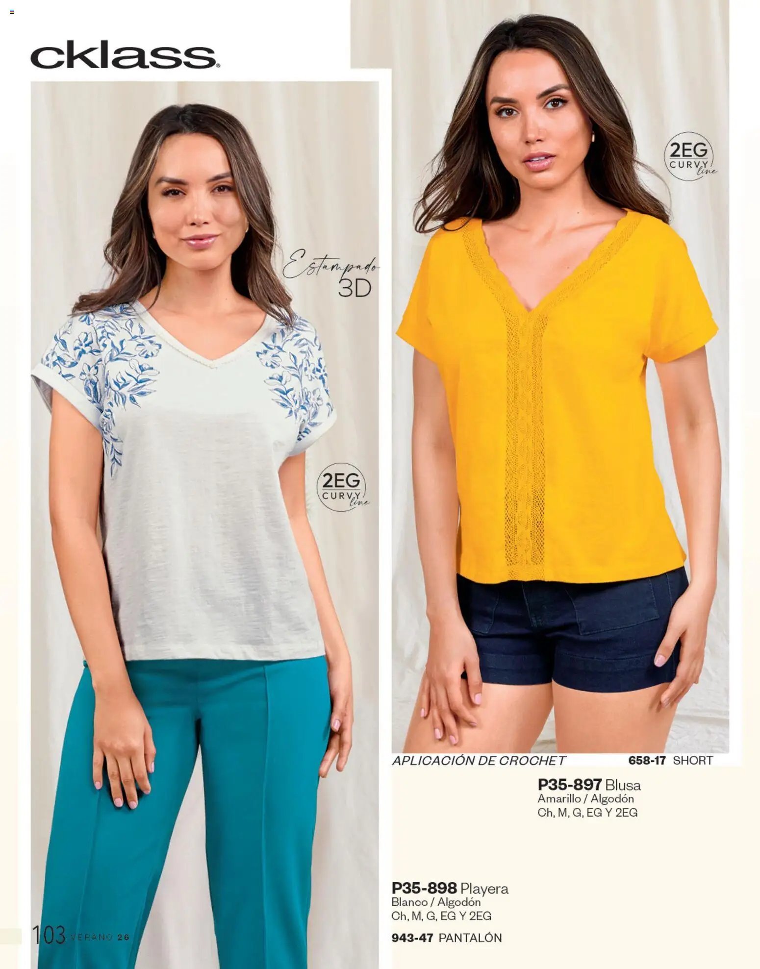 Cklass catálogo Complemento Verano Ropa