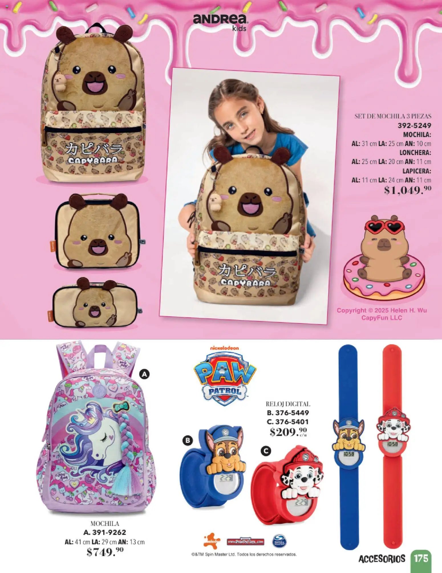 Andrea catálogo Infantil