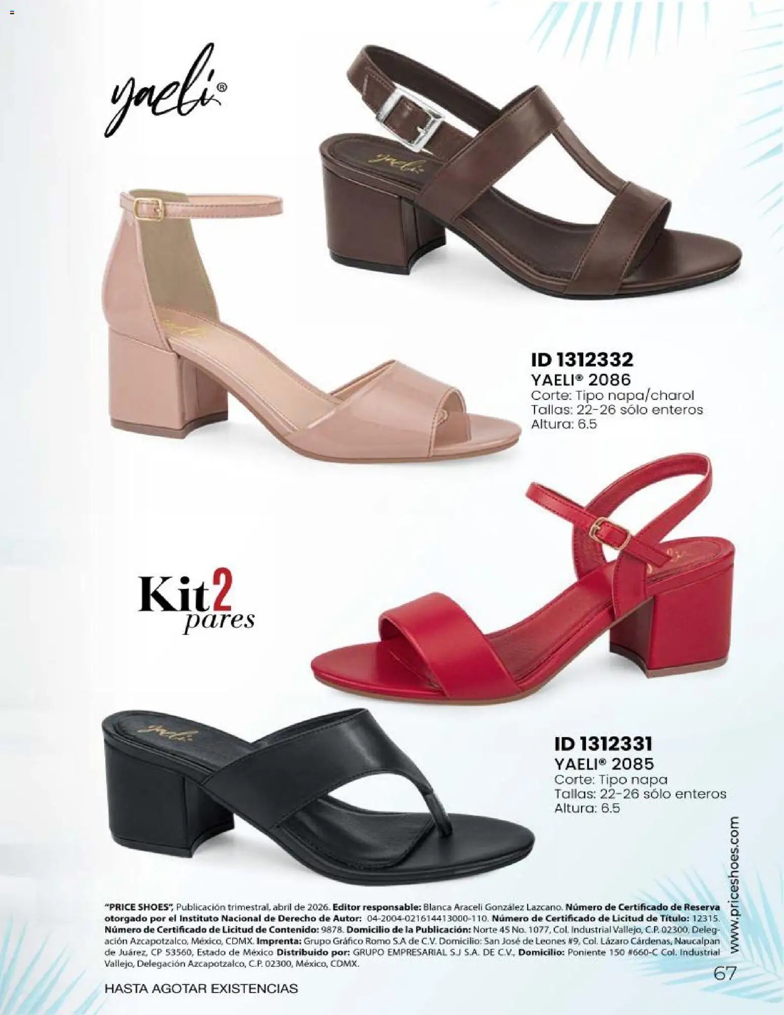 Price Shoes catálogo Sandalias Fiesta & Vestir