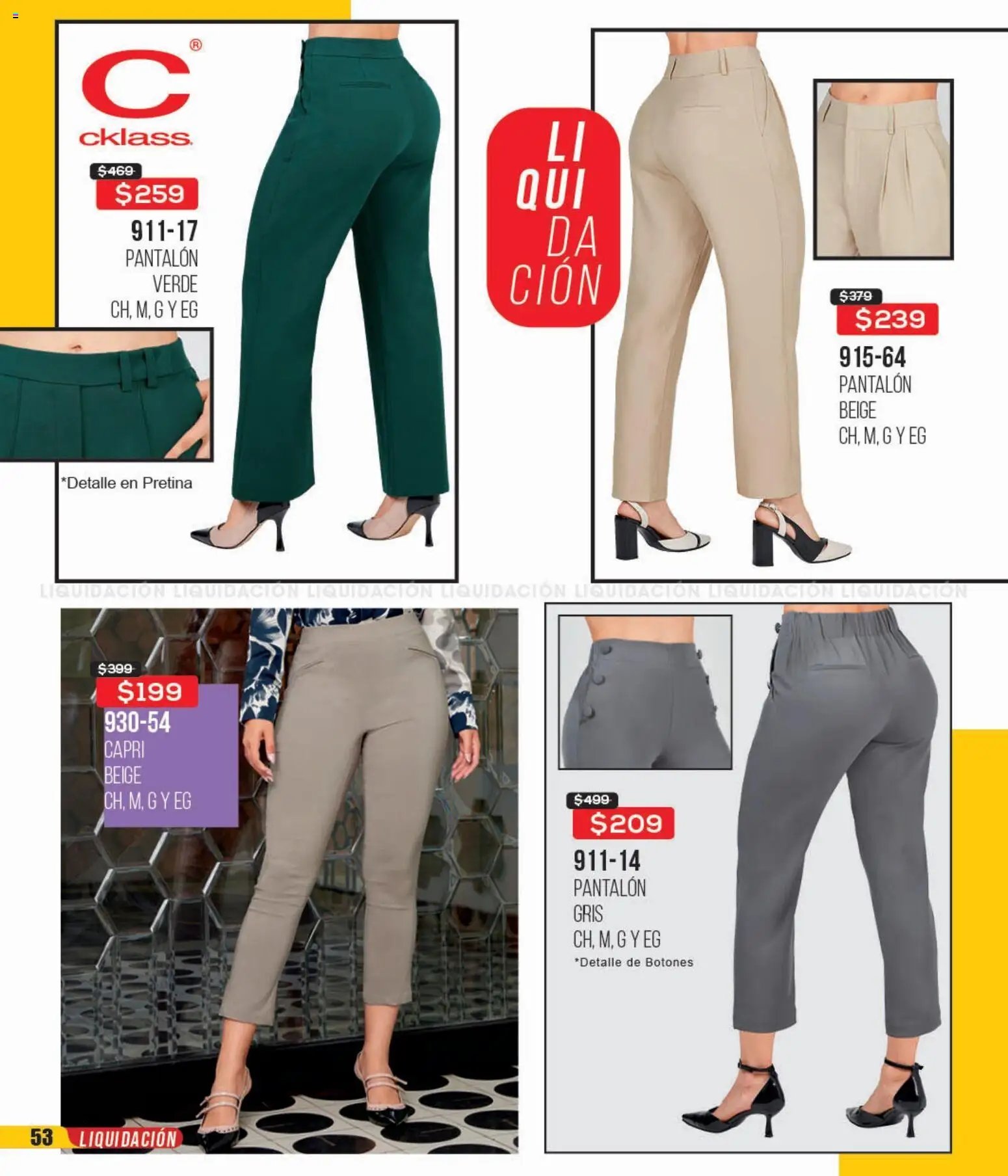 Cklass catálogo Liquidación total ropa