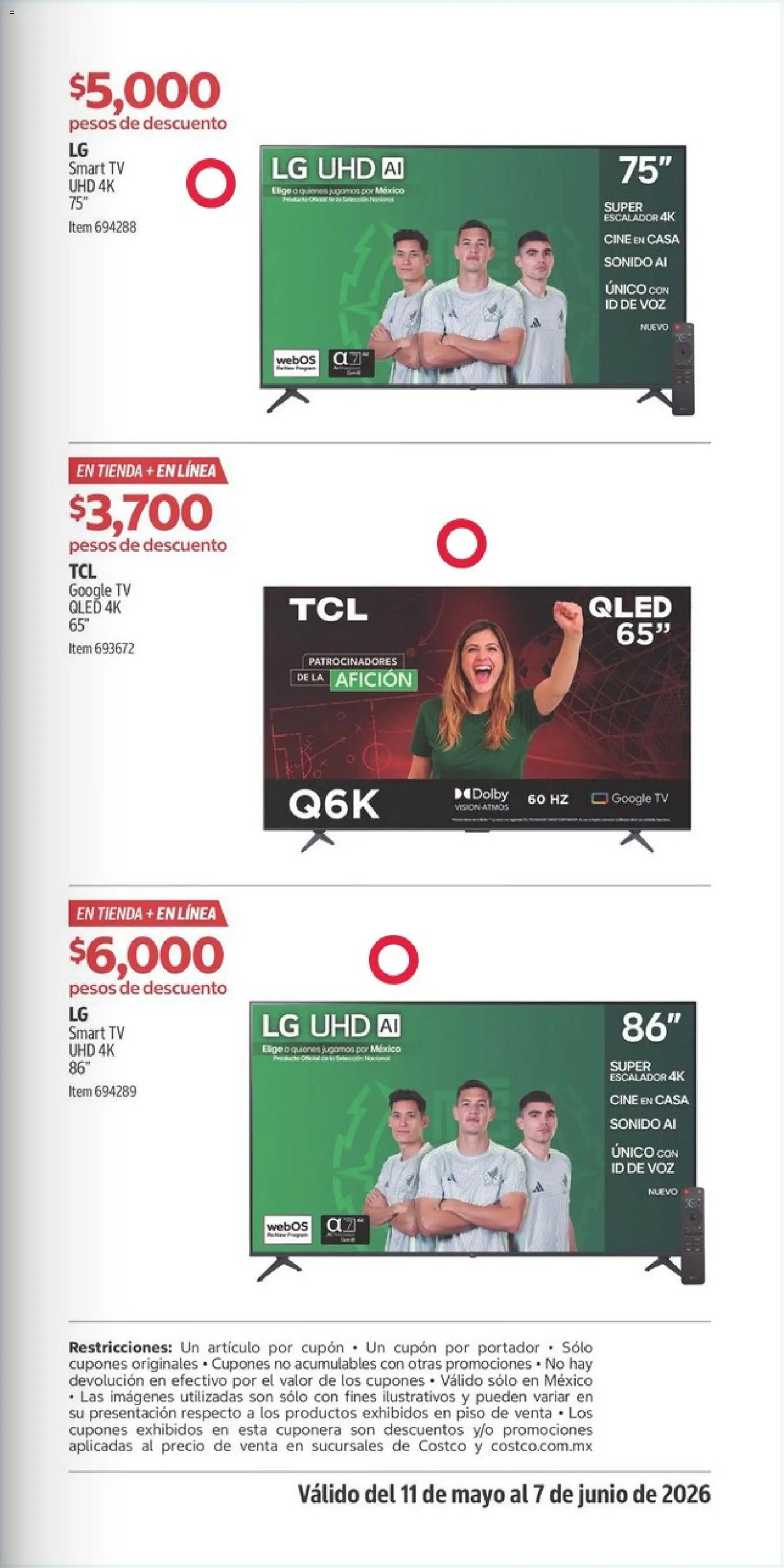 Costco catálogo Descuentos exclusivos