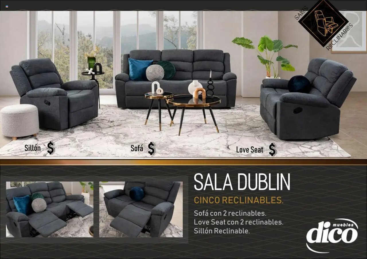 Muebles Dico - Catálogo Salas reclinables