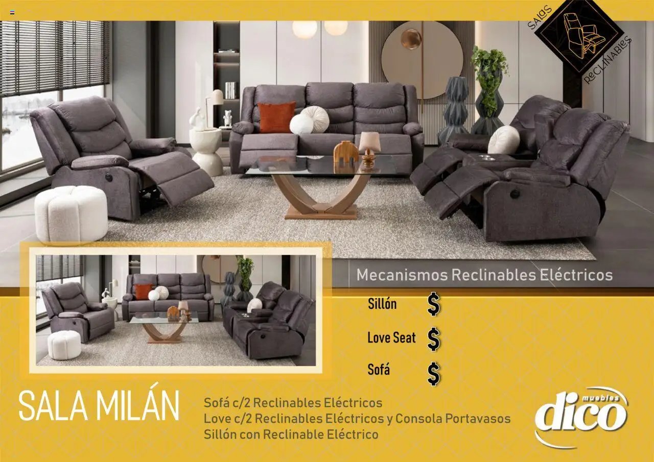 Muebles Dico - Catálogo Salas reclinables