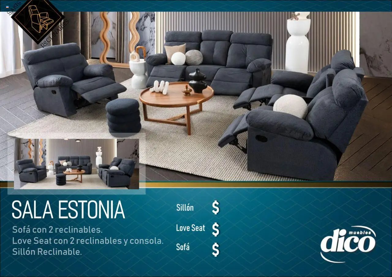 Muebles Dico - Catálogo Salas reclinables