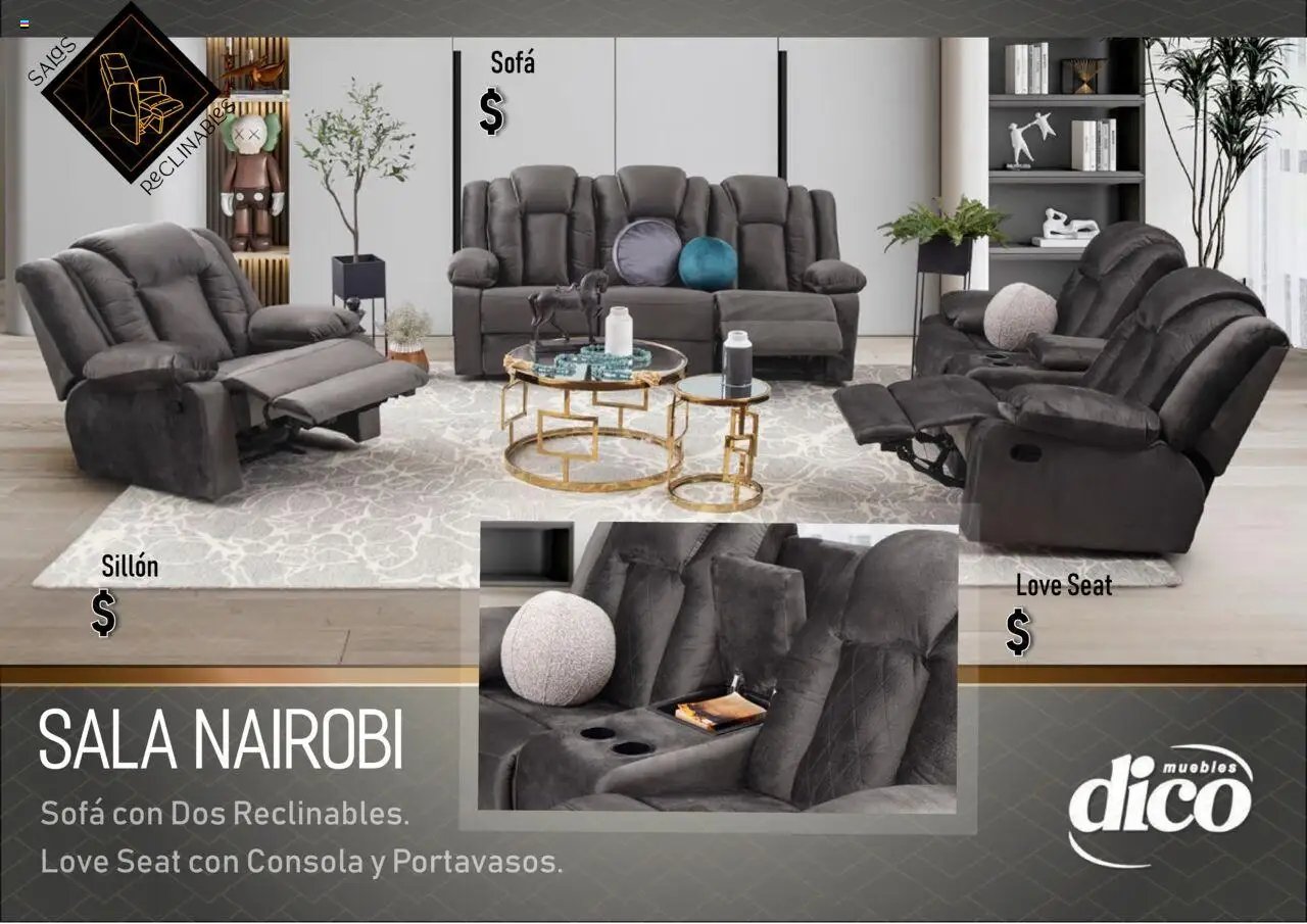 Muebles Dico - Catálogo Salas reclinables