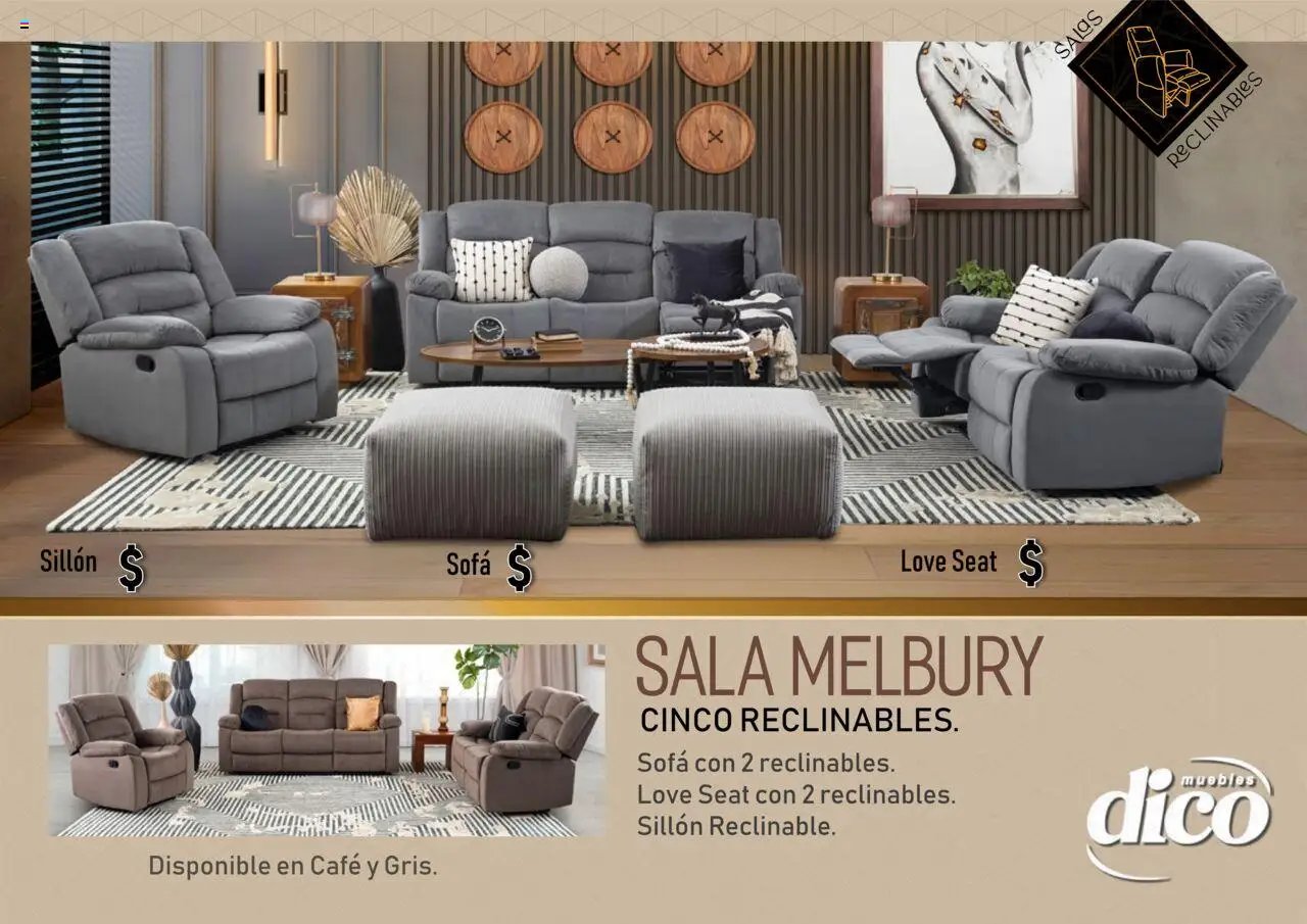 Muebles Dico - Catálogo Salas reclinables