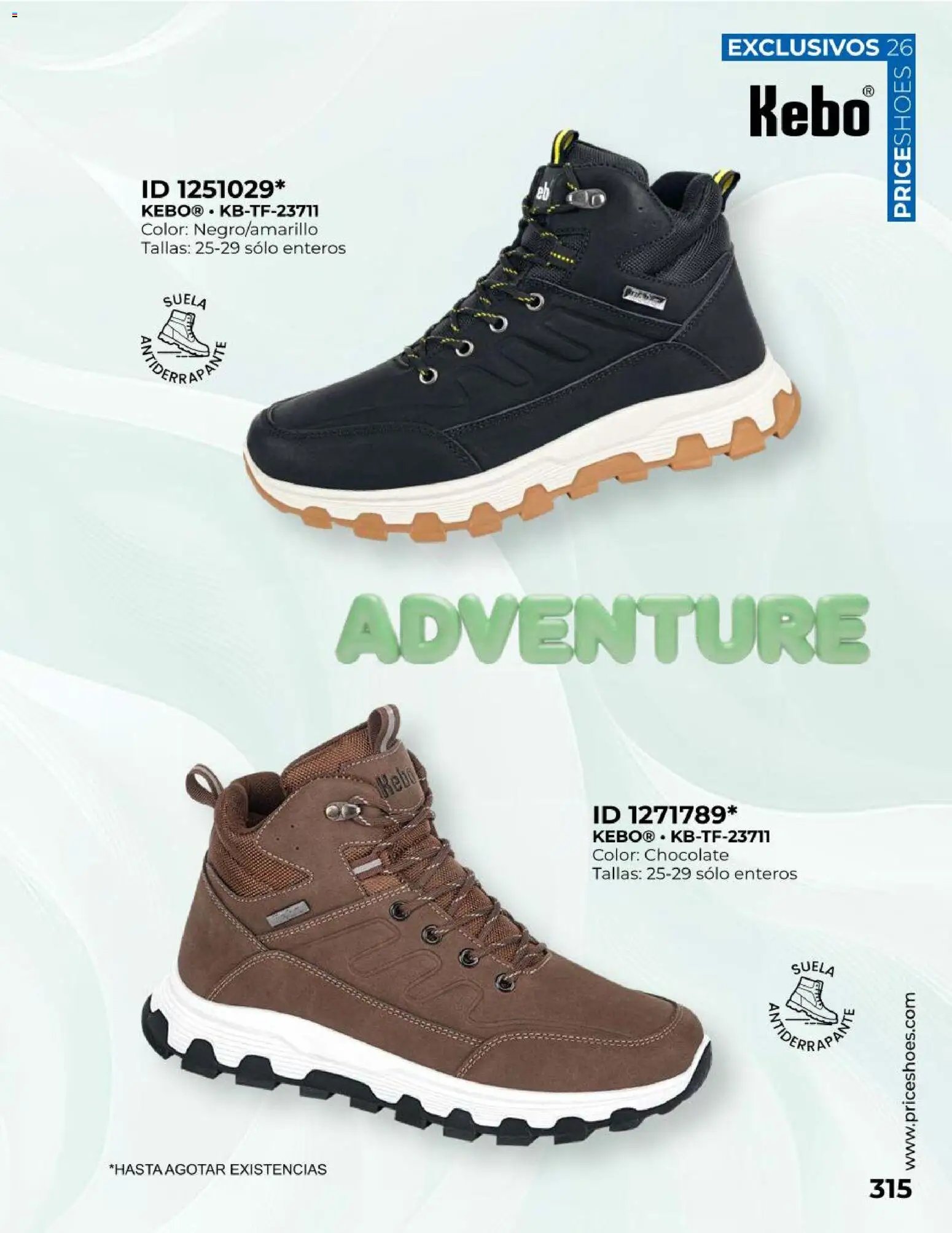 Price Shoes catálogo Exclusivos