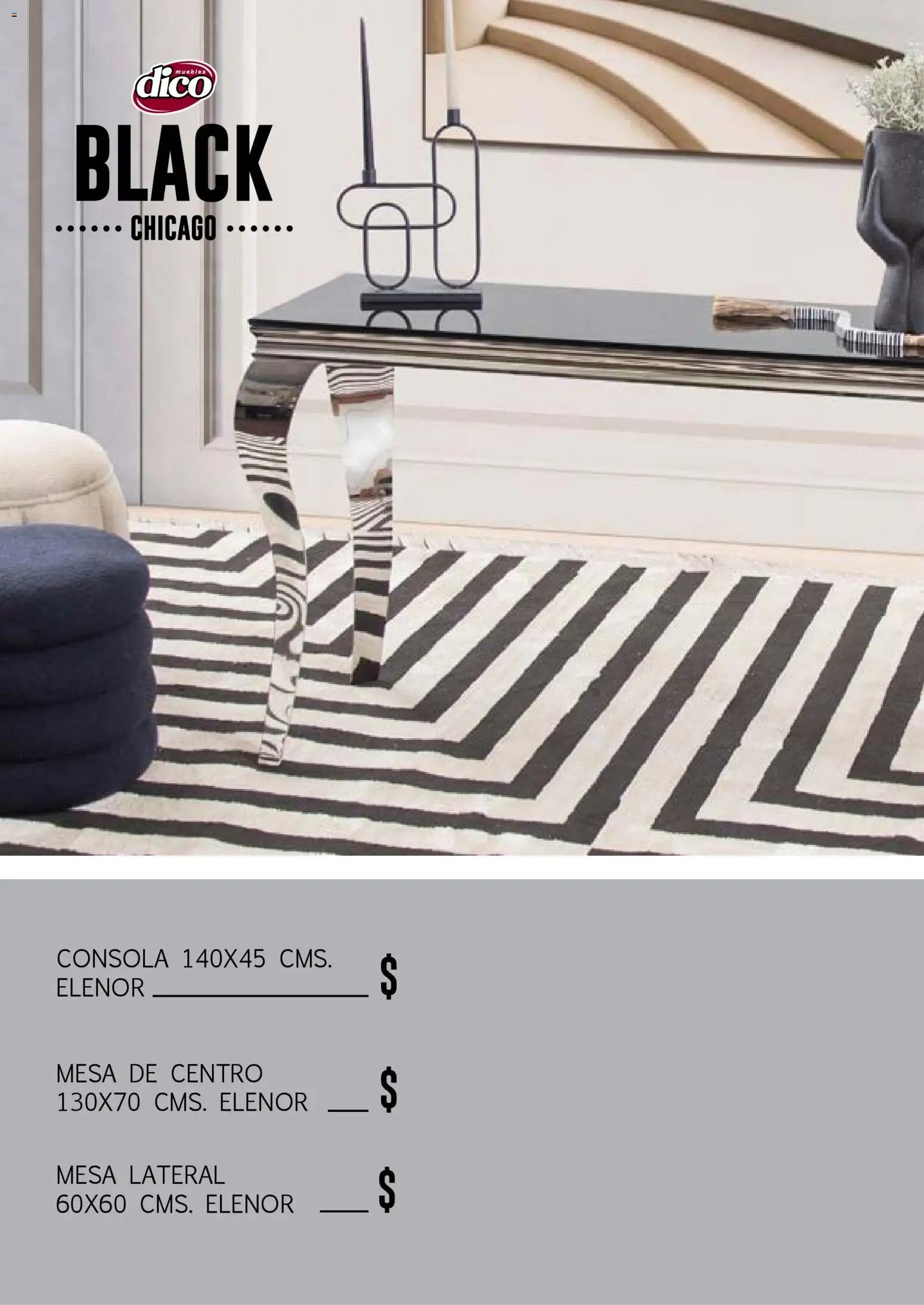 Muebles Dico catálogo Black Chicago 