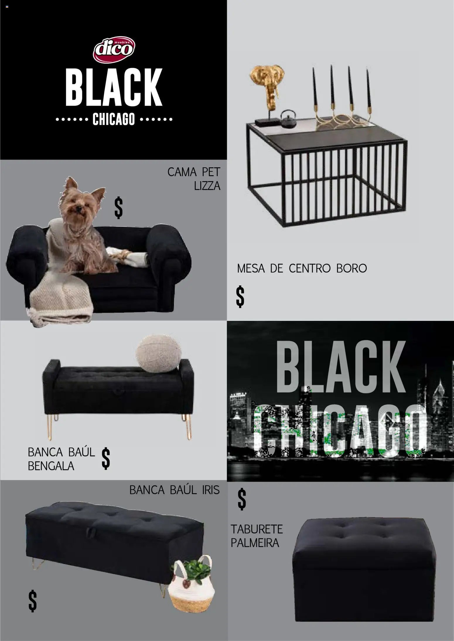 Muebles Dico catálogo Black Chicago 