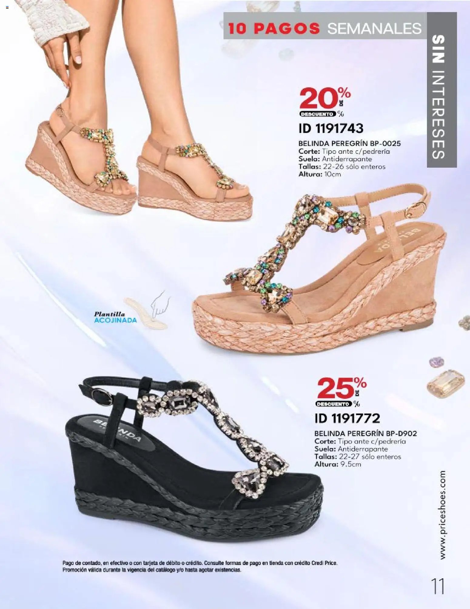 Price Shoes catálogo 10 Pagos Sin Intereses