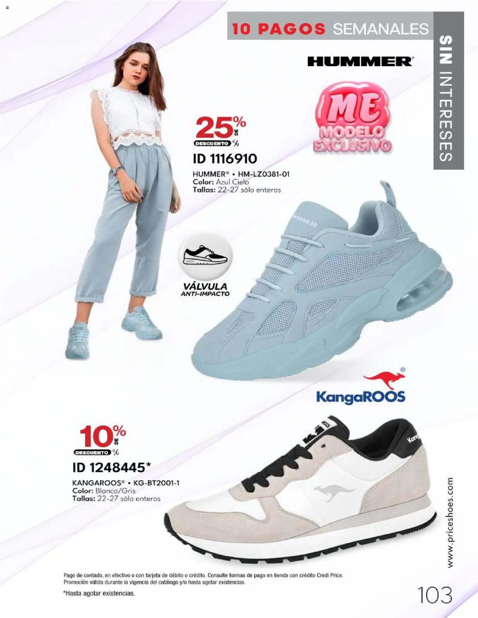 Price Shoes catálogo 10 Pagos Sin Intereses