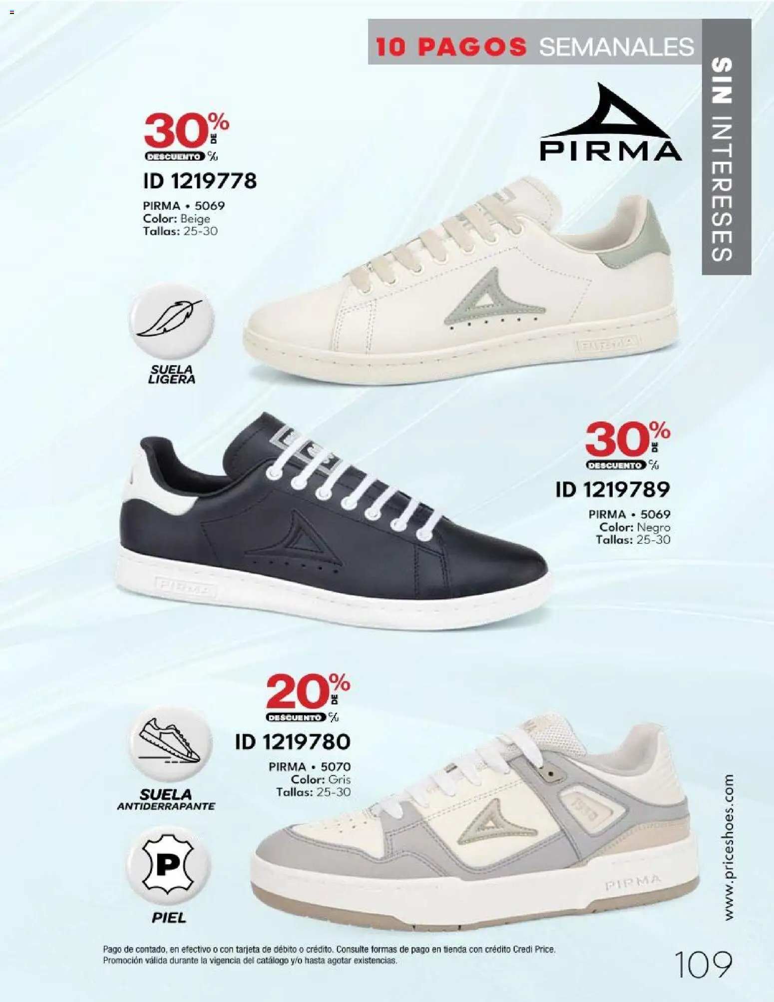 Price Shoes catálogo 10 Pagos Sin Intereses